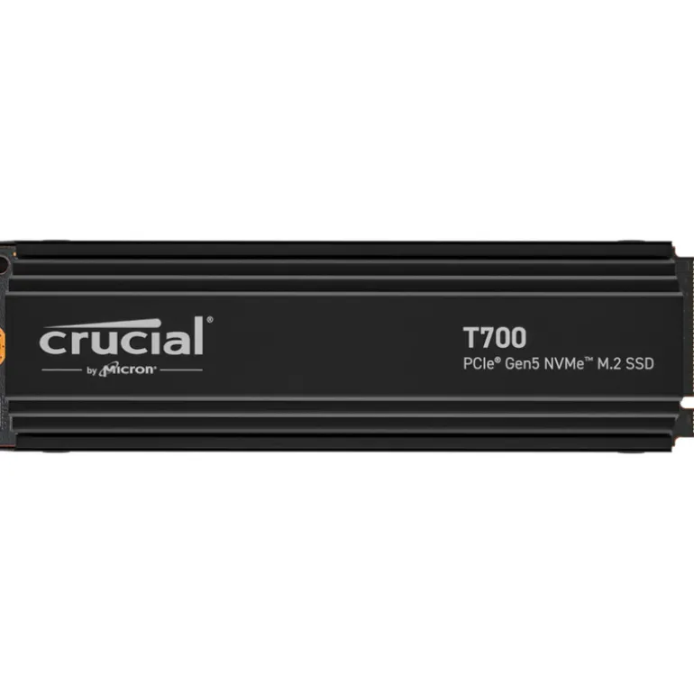 Disco Duro M.2 Crucial T700 1TB PCIe Gen5 x4 NVMe SSD Con Disipador