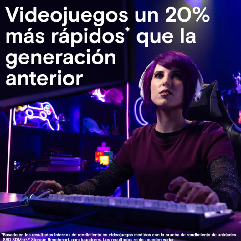 Disco Duro M.2 Crucial T700 1TB PCIe Gen5 x4 NVMe SSD Con Disipador