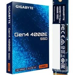Disco Duro M.2 Gigabyte Gen4 4000E 500GB PCIe Gen4 x4 NVMe SSD
