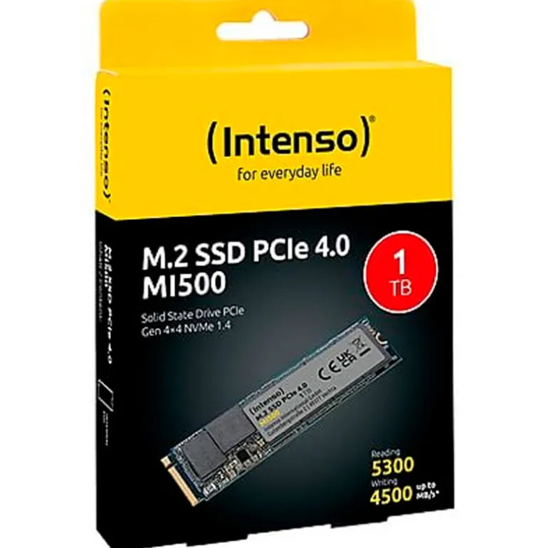 Disco Duro M.2 Intenso MI500 1TB PCIe Gen4 x4 NVMe SSD