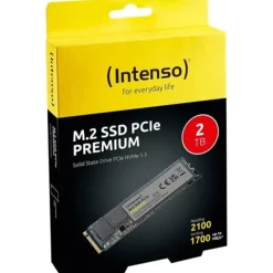 Disco Duro M.2 Intenso Premium 2TB PCIe Gen3 x4 NVMe SSD