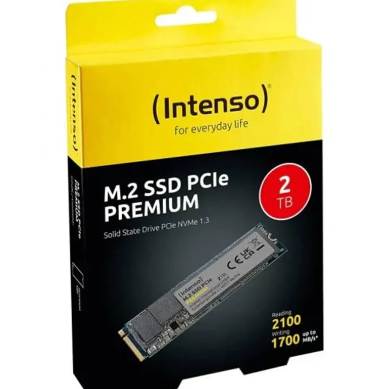 Disco Duro M.2 Intenso Premium 2TB PCIe Gen3 x4 NVMe SSD
