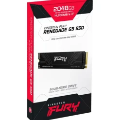 Disco Duro M.2 Kingston Fury Renegade G5 2TB PCIe Gen5 x4 NVMe SSD
