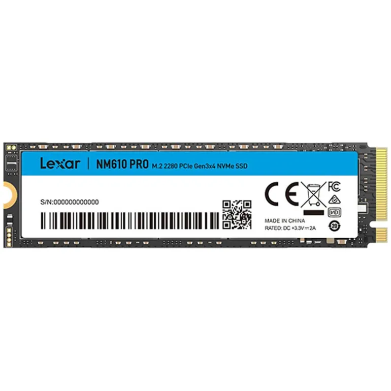 Disco Duro M.2 Lexar NM610 PRO 500GB NVMe PCIe Gen3x4