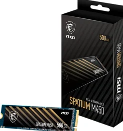 Disco Duro M.2 MSI SPATIUM M450 500GB PCIe Gen4 x4 NVMe SSD