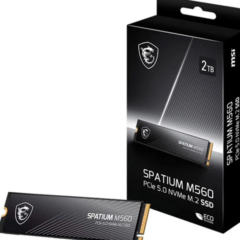Disco Duro M.2 MSI SPATIUM M560 1TB PCIe Gen4 x4 NVMe SSD