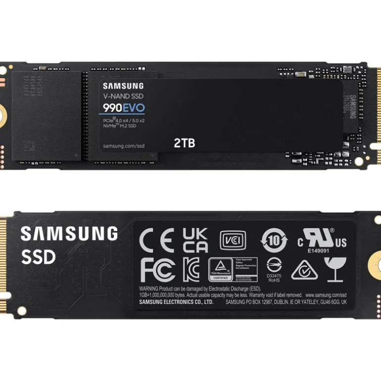 Disco Duro M.2 Samsung 990 EVO 2TB PCIe Gen4 x4 NVMe SSD