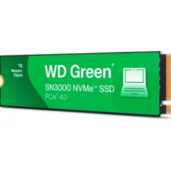 Disco Duro M.2 Western Digital Green SN3000 2TB PCIe Gen4 x4 NVMe SSD