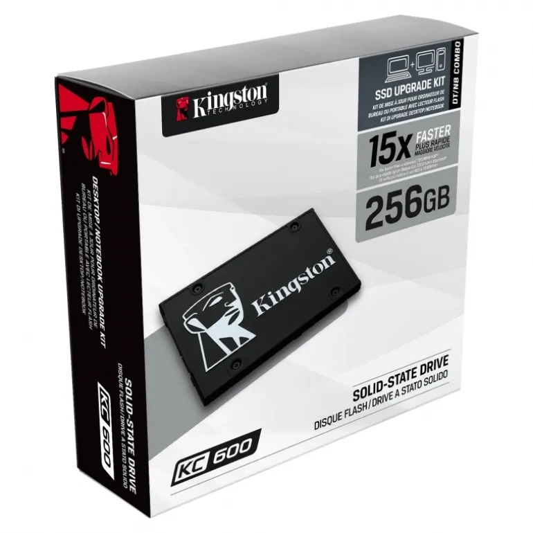 Disco Duro SSD Kingston KC600 256GB 2.5" SATA3 NAND TLC 3D