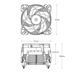 Disipador CPU Arctic Cooling Alpine 17