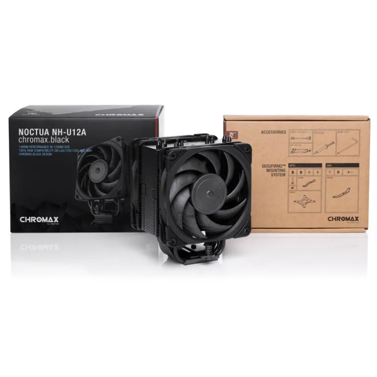 Disipador CPU Noctua NH-U12A chromax.black
