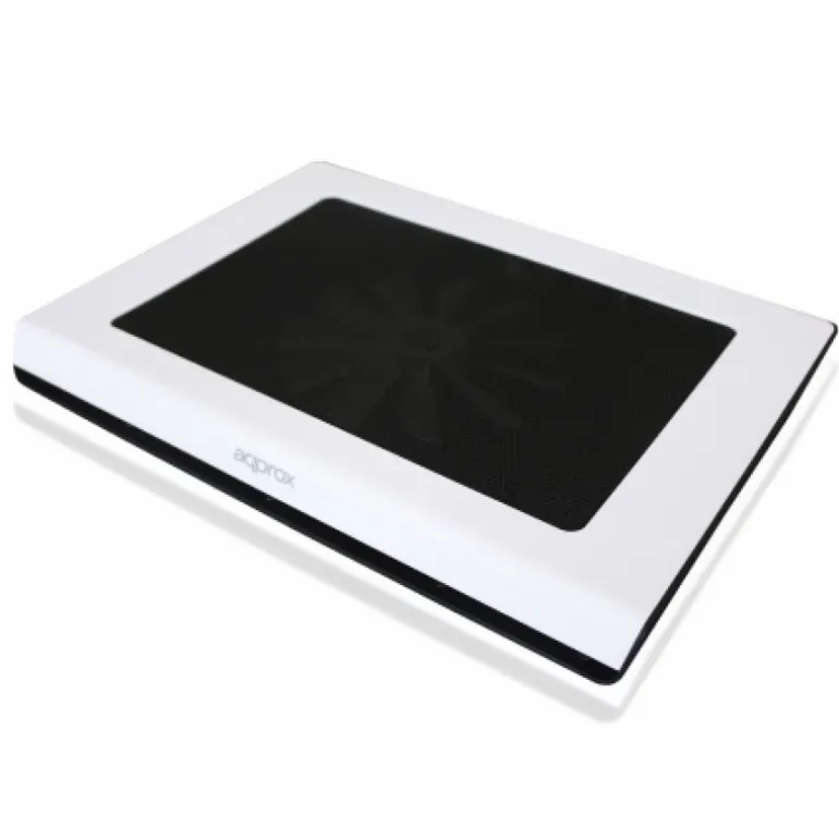 Disipador Portátil Approx APPNBC06W Hasta 15.6" x2 LED Azul Color Blanco