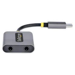 Divisor Startech.com DAC USB-C a 2 Auriculares Micrófono