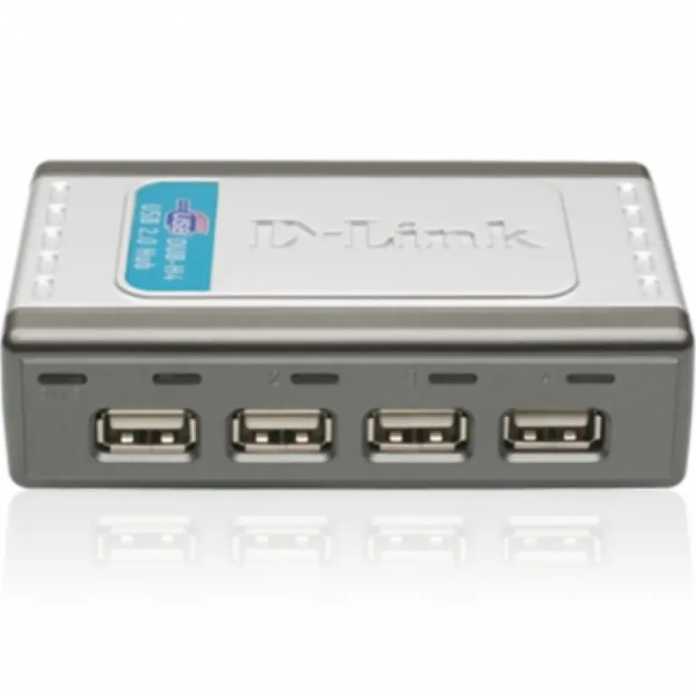 D-Link DUB-H4 4 Puertos USB 2.0 Gris - HUB