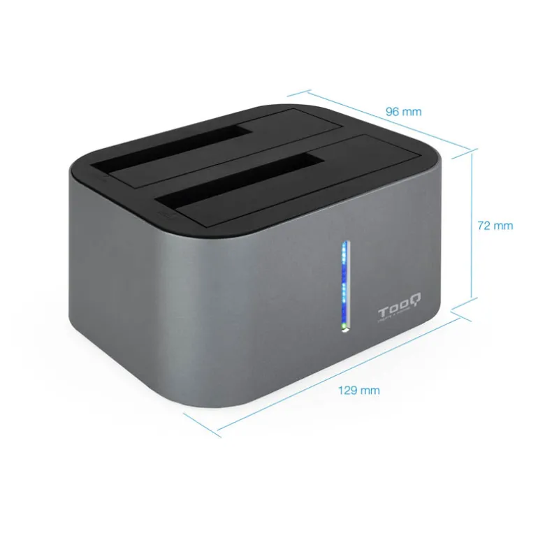 Dock TooQ TQDS-805G Para HDD SSD Gris