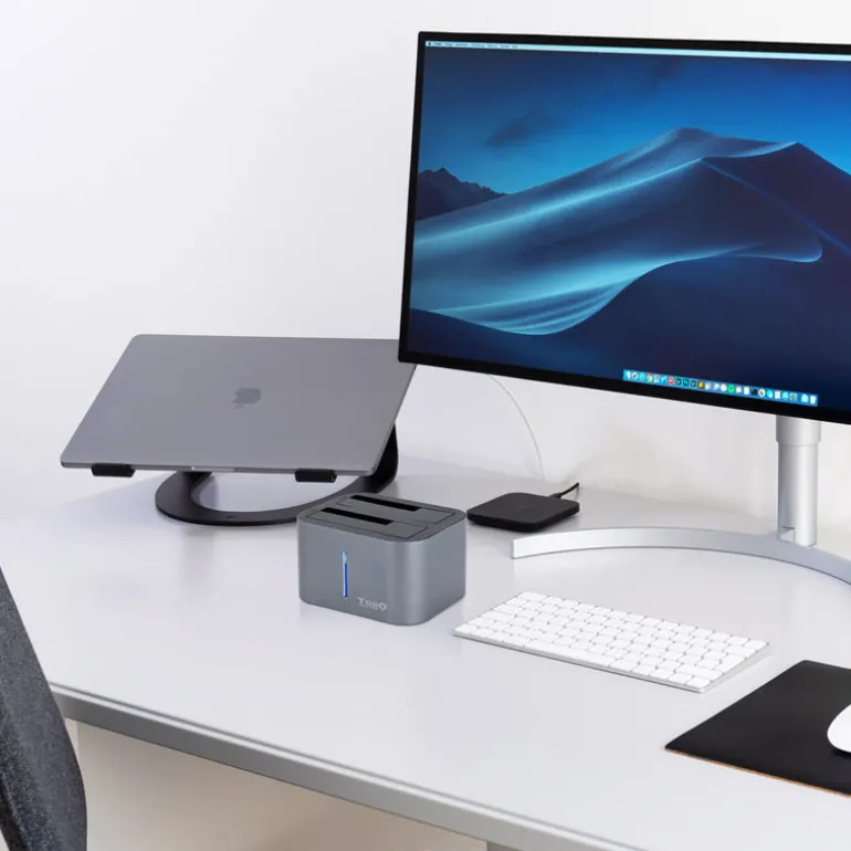 Dock TooQ TQDS-805G Para HDD SSD Gris