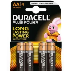Duracell Alcalina Plus Power LR6 AA Pack-4 - Pila