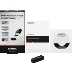 Edimax EW-7811UTC Mini USB Doble Banda AC600 Wi-Fi - Adaptador USB