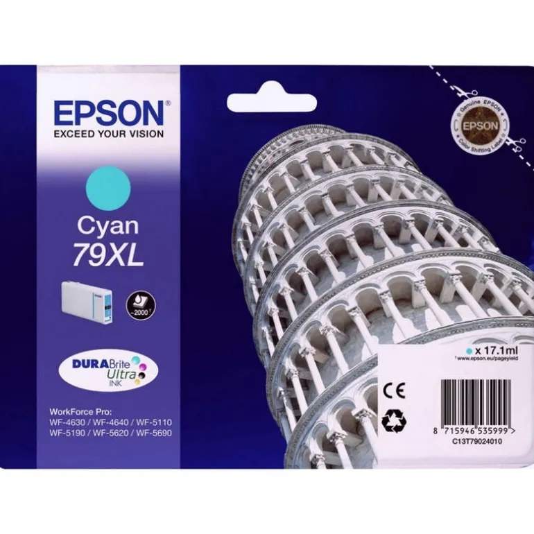 Epson 79XL Cian WF-4630DWF/WF-4640DTWF/WF-5110DW - Cartucho