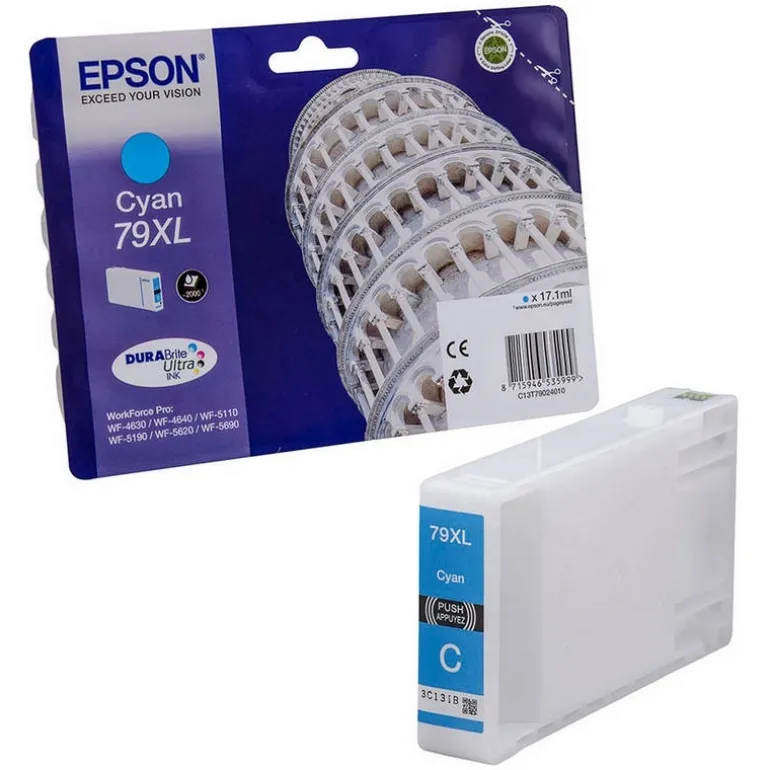 Epson 79XL Cian WF-4630DWF/WF-4640DTWF/WF-5110DW - Cartucho