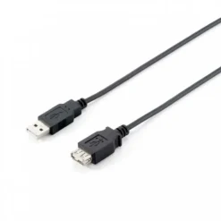 Equip Alargador USB Macho / USB 2.0 Hembra 1.8m Negro - Cable USB