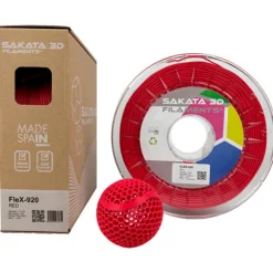Filamento Sakata 3D FLEX 920 1.75mm 1Kg Rojo