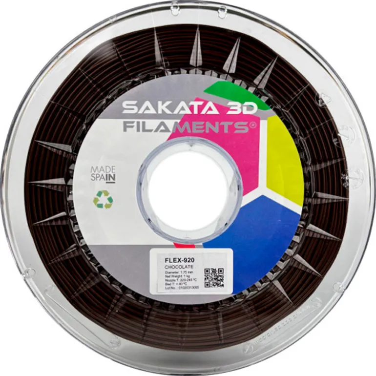 Filamento Sakata 3D FLEX 920 1.75mm 1Kg Chocolate