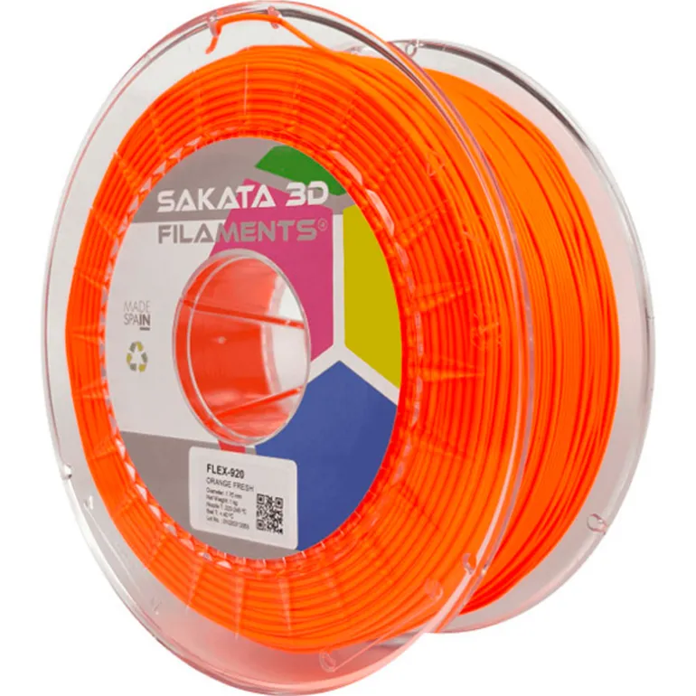 Filamento Sakata 3D FLEX 920 1.75mm 1Kg Naranja Fresh