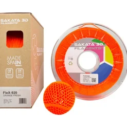 Filamento Sakata 3D FLEX 920 1.75mm 1Kg Naranja Fresh