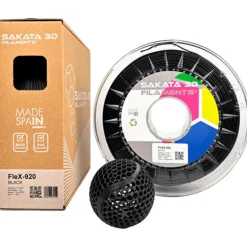 Filamento Sakata 3D FLEX 920 1.75mm 1Kg Negro