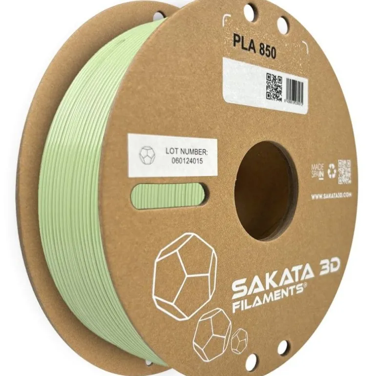 Filamento Sakata 3D PLA 850 1.75mm 1Kg Verde Pastel