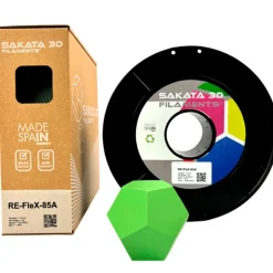 Filamento Sakata 3D RE-FLEX 85A 1.75mm 1Kg Verde