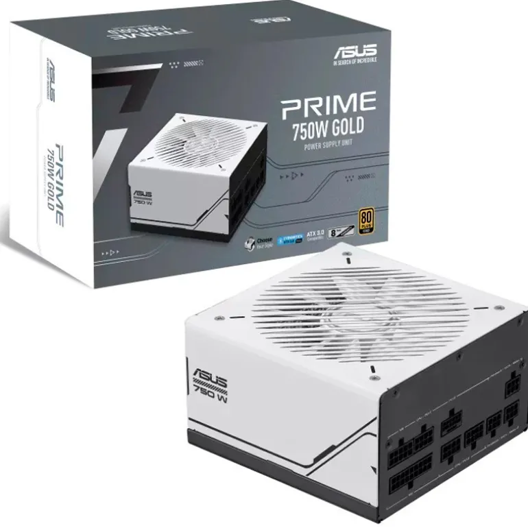 Fuente/PSU Asus Prime AP-750G 80 Plus Gold 750W ATX 3.1 PCIE 5.1 Modular Blanco