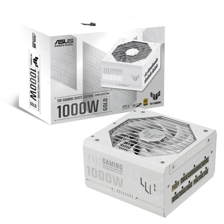 Fuente/PSU Asus TUF Gaming White 80 Plus Gold 1000W Modular ATX 3.1 PCIe 5.1