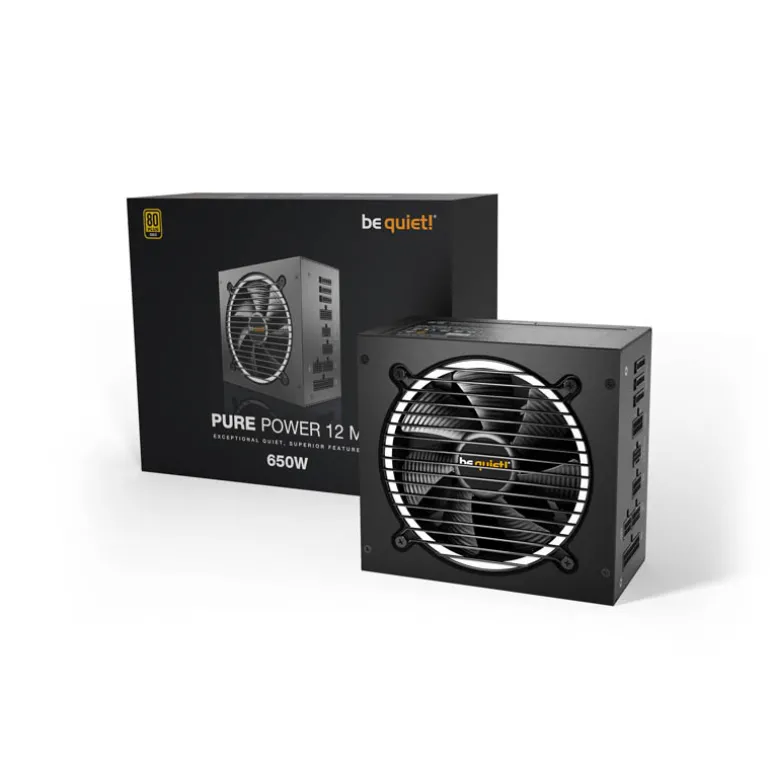 Fuente/PSU be quiet! Pure Power 12 M 80 Plus Gold 650W ATX 3.0 PCIe 5.0 Modular