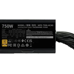 Fuente/PSU Cooler Master MWE Gold 750 V3 80 Plus Gold 750W ATX 3.1