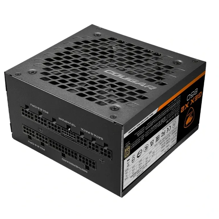 Fuente/PSU Cougar GEX X2 80 Plus Gold 850W ATX 3.0 PCIE 5.0 Modular Negro