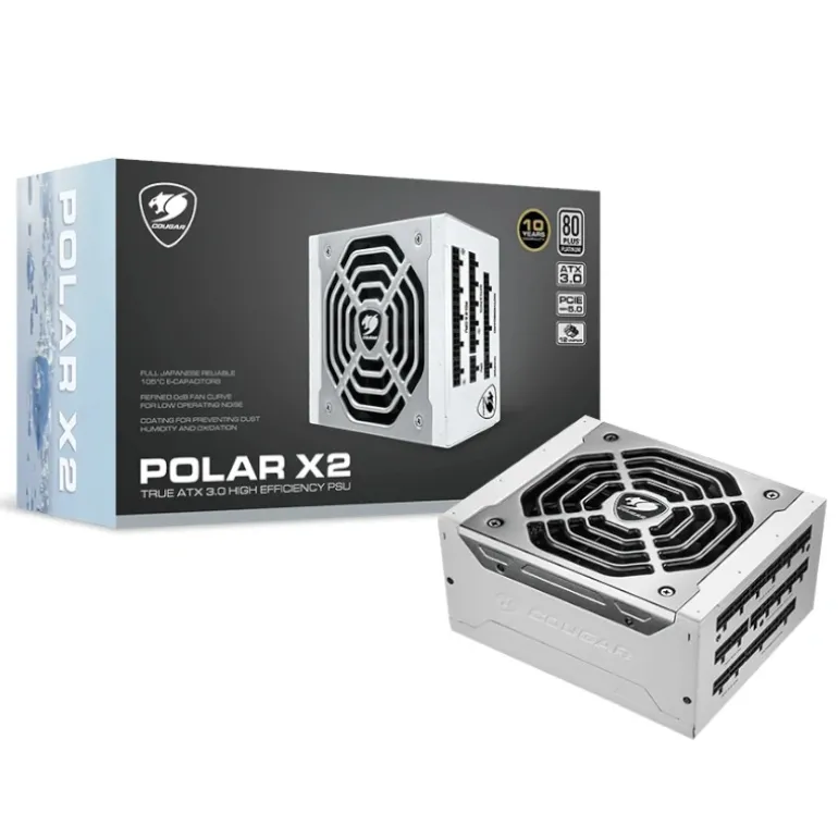 Fuente/PSU Cougar Polar X2 80 Plus Platinum 1200W ATX 3.0 PCIE 5.0 Modular