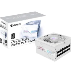 Fuente/PSU Gigabyte AORUS ELITE AE1000PM PG5 ICE 80 Plus Platinum 1000W ATX 3.0 PCIE 5.0 Modular