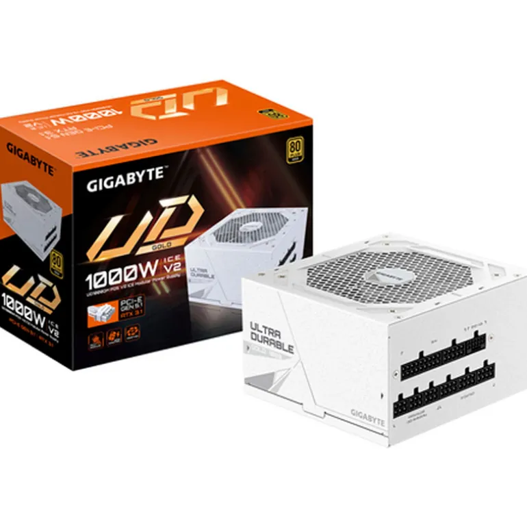 Fuente/PSU Gigabyte UD1000GM PG5 V2 ICE 80 Plus Gold 1000W ATX 3.1 PCIE 5.1 Modular