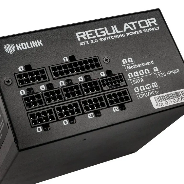 Fuente/PSU Kolink Regulator 80 Plus Gold 750W ATX 3.0 PCIe 5.0 Modular