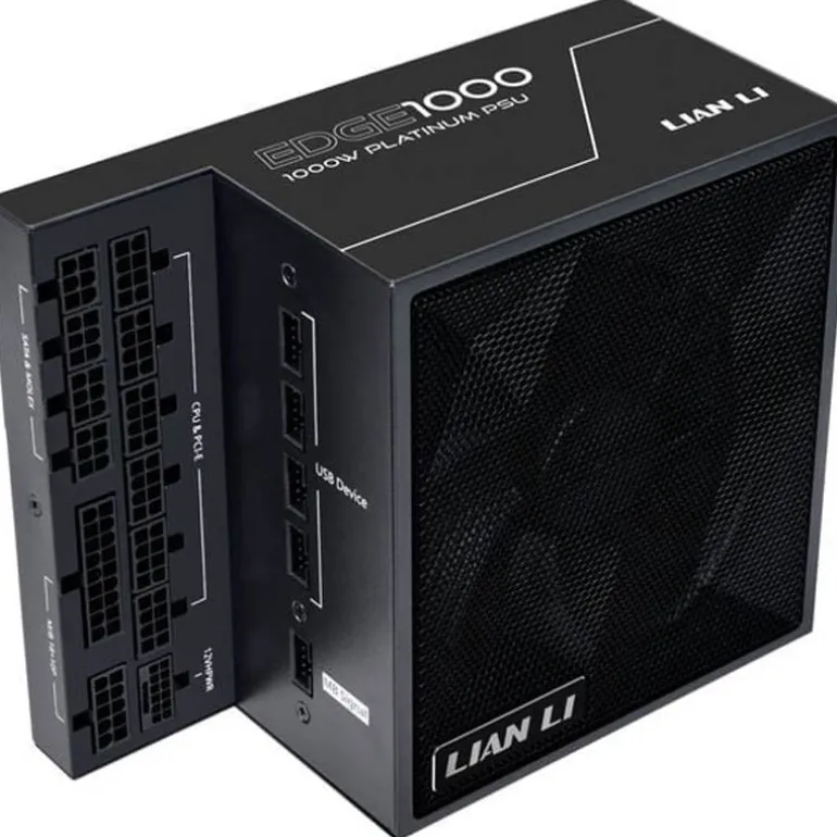 Fuente/PSU Lian Li Edge EDGE1000 80 Plus Platinum 1000W ATX 3.0 PCIE 5.0 Modular Negro
