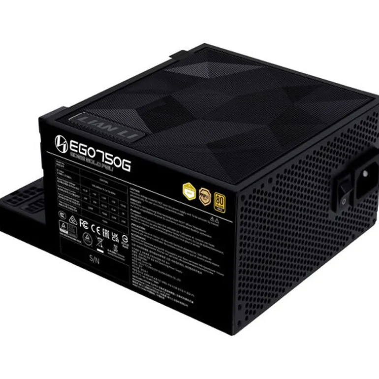 Fuente/PSU Lian Li Edge EG750 80 Plud Gold 750W ATX 3.1 PCIE 5.1 Modular Negro