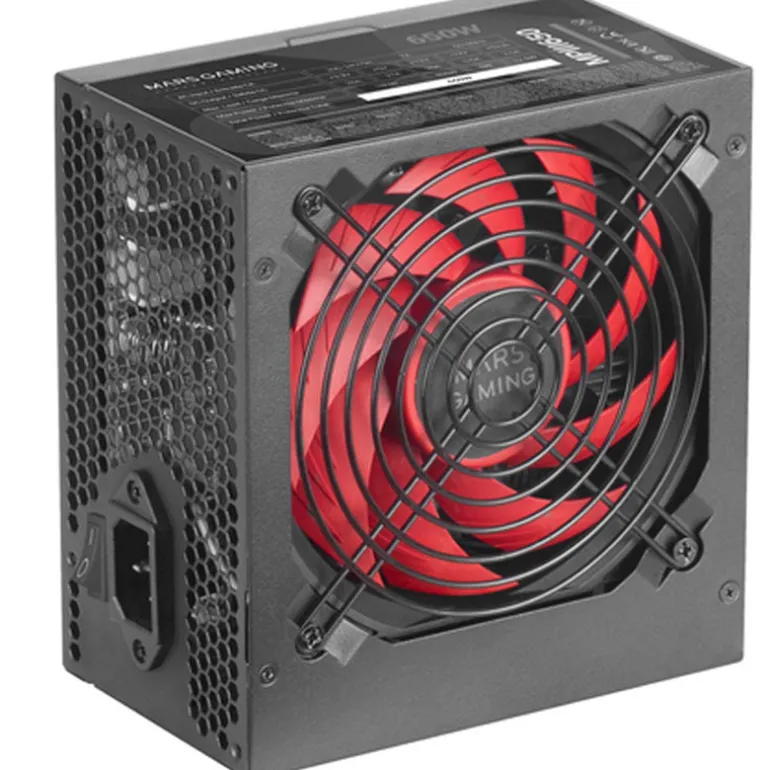 Fuente/PSU Mars Gaming MPIII650 650W Eficencia Digital APFC 85% AI-RPM Negro