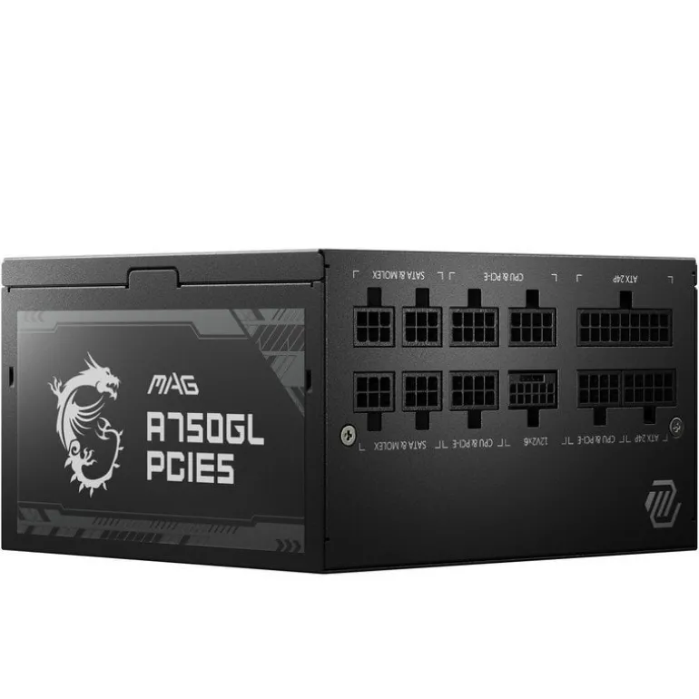 Fuente/PSU MSI MAG A750GL 80 Plus Gold 750W ATX 3.0 PCIE 5.0 Modular