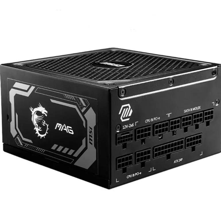 Fuente/PSU MSI MAG A1250GL 80 Plus Gold 1250W ATX 3.1 PCIE 5.1 Modular