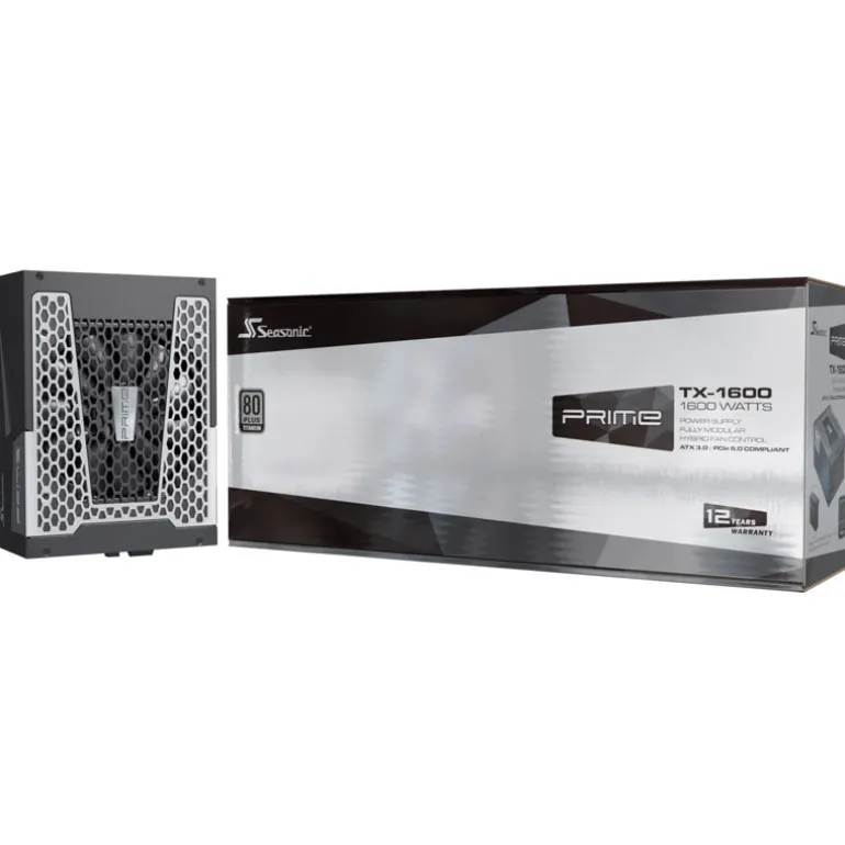 Fuente/PSU Seasonic Prime TX 80 Plus Titanium 1600W ATX 3.1 PCIE 5.1 Modular