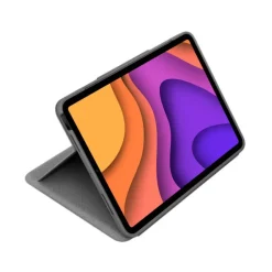 Funda Logitech Folio Touch Para iPad Air Con Teclado Retroiluminado Gris