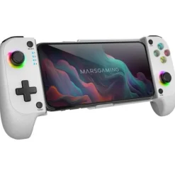 Gamepad Mars Gaming MGPX Bluetooth 2 En 1 RGB Neon Blanco
