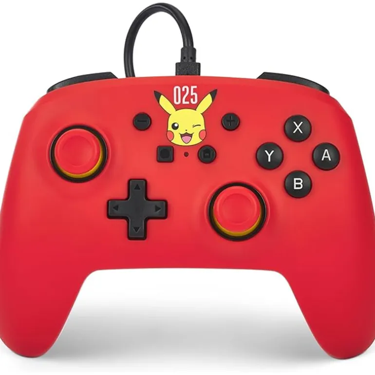 Gamepad PowerA Laughing Pikachu Wired Para Nintendo Switch
